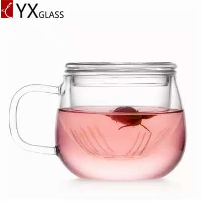 320ml Borosilicate Glassware Heat Resistant Glass Tea Mugs