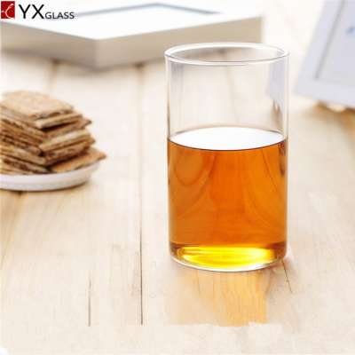 Wholesale high borosilicate elegant single wall glass cups